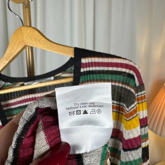 Veronica Beard Keke Striped Knit Cardigan sz 3XL - Picture 8 of 10